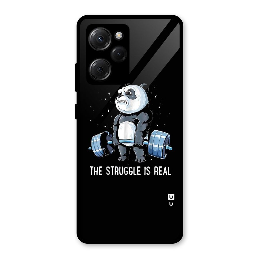 The Struggle is Real Glass Back Case for Poco X5 Pro