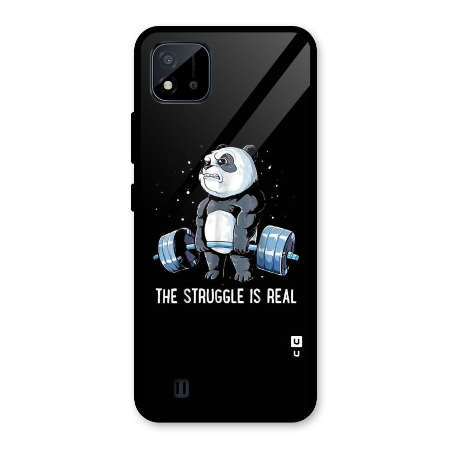The Struggle is Real Glass Back Case for Realme C11 2021