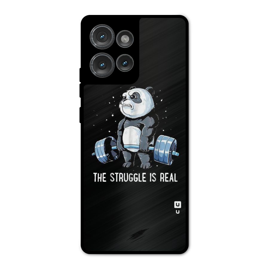 The Struggle is Real Metal Back Case for Motorola Edge 50