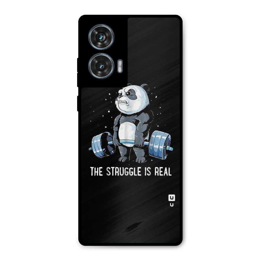 The Struggle is Real Metal Back Case for Motorola Edge 50 Fusion