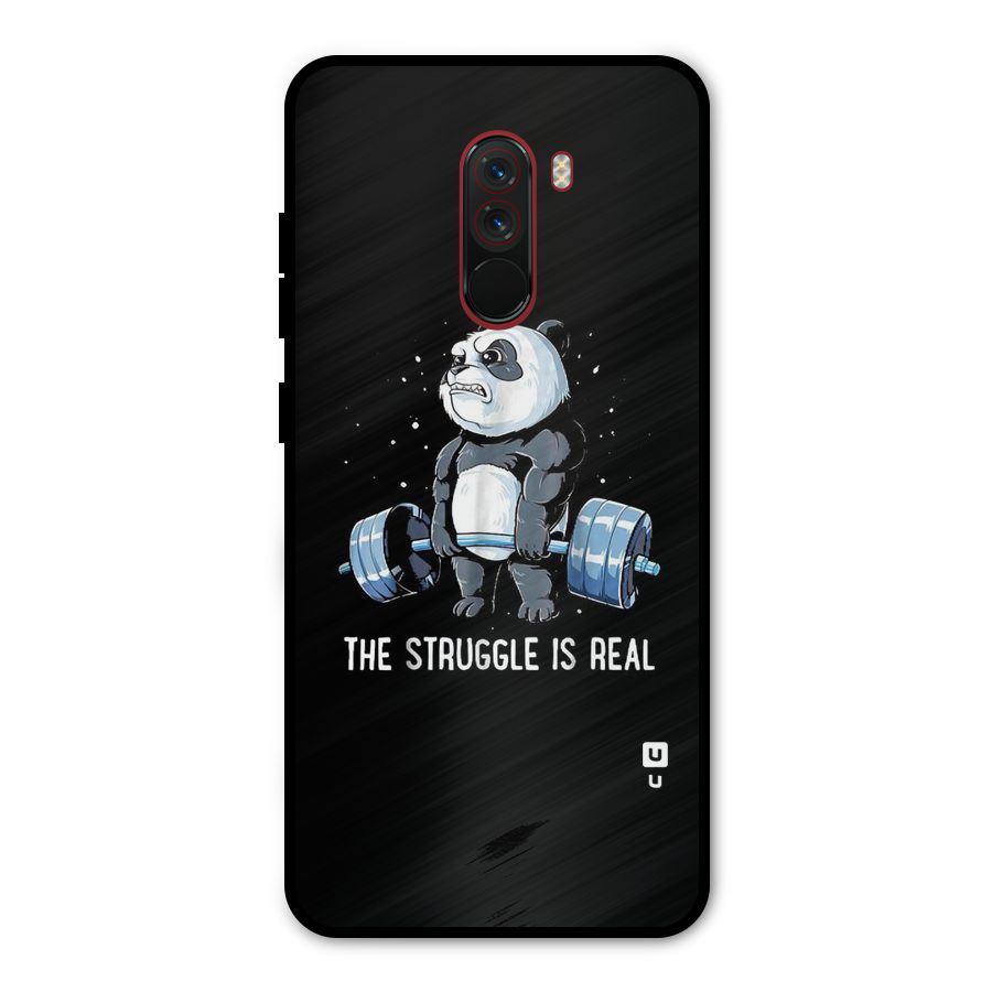 The Struggle is Real Metal Back Case for Poco F1