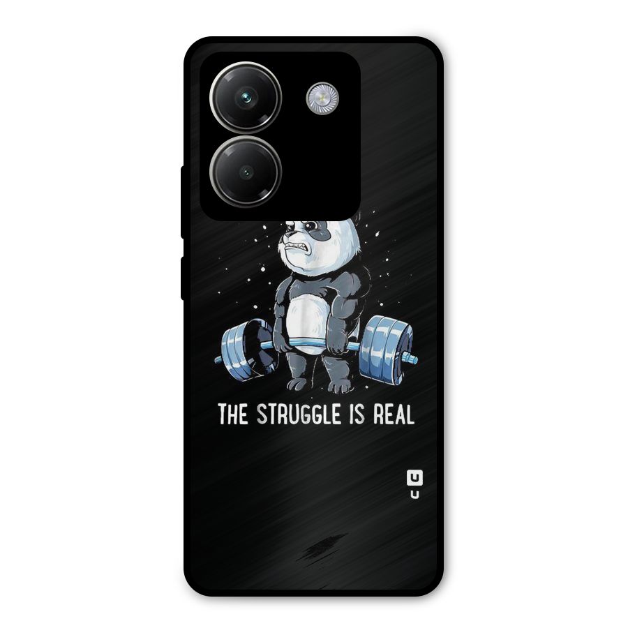 The Struggle is Real Metal Back Case for Poco M7 Pro 5G