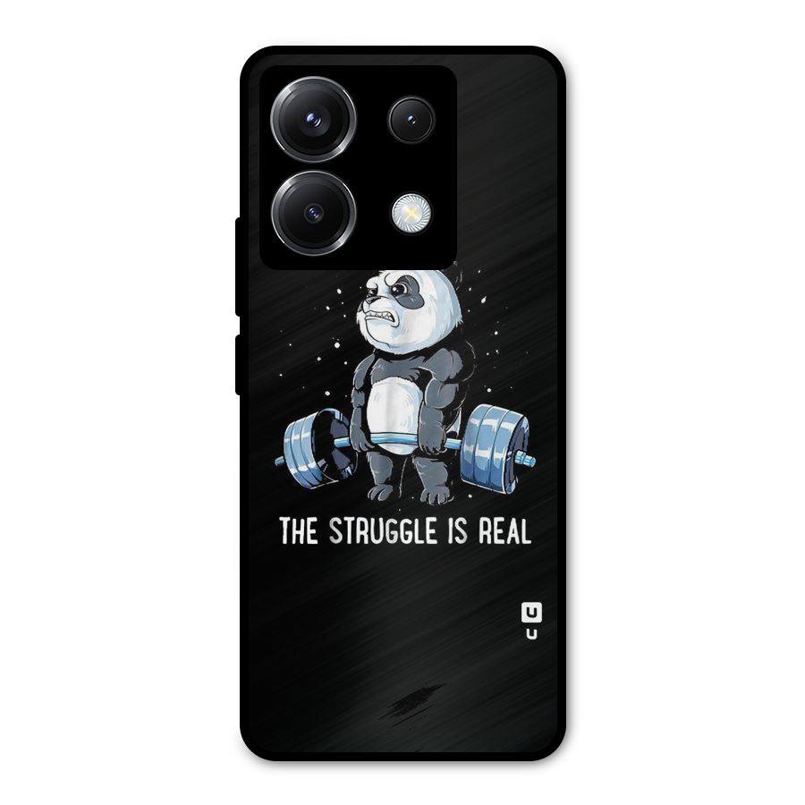The Struggle is Real Metal Back Case for Poco X6