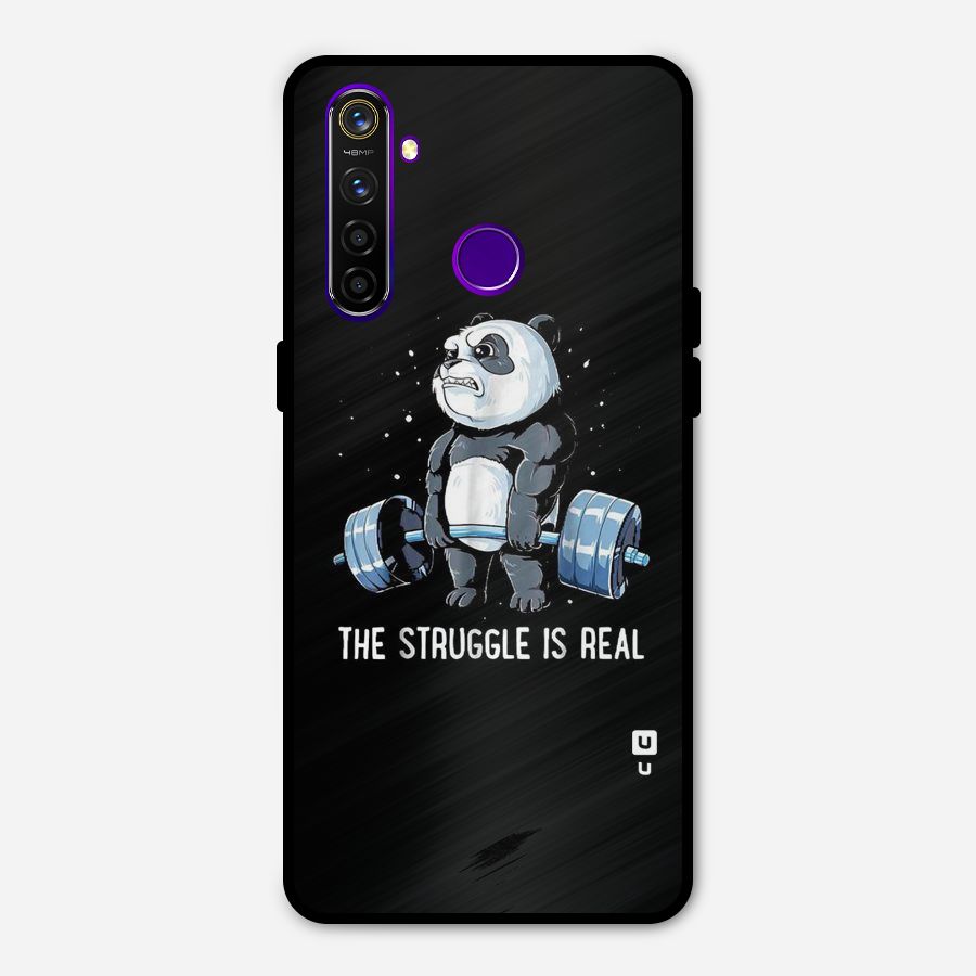 The Struggle is Real Metal Back Case for Realme 5 Pro