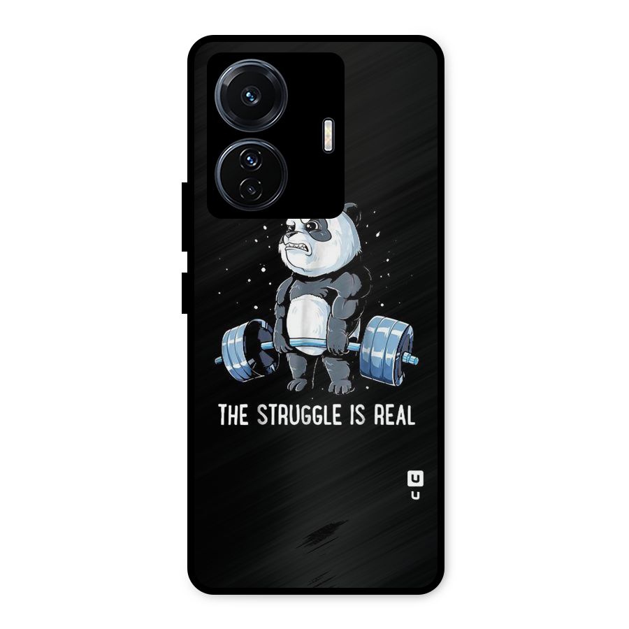 The Struggle is Real Metal Back Case for Vivo T1 Pro