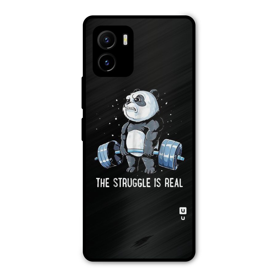 The Struggle is Real Metal Back Case for Vivo Y15s