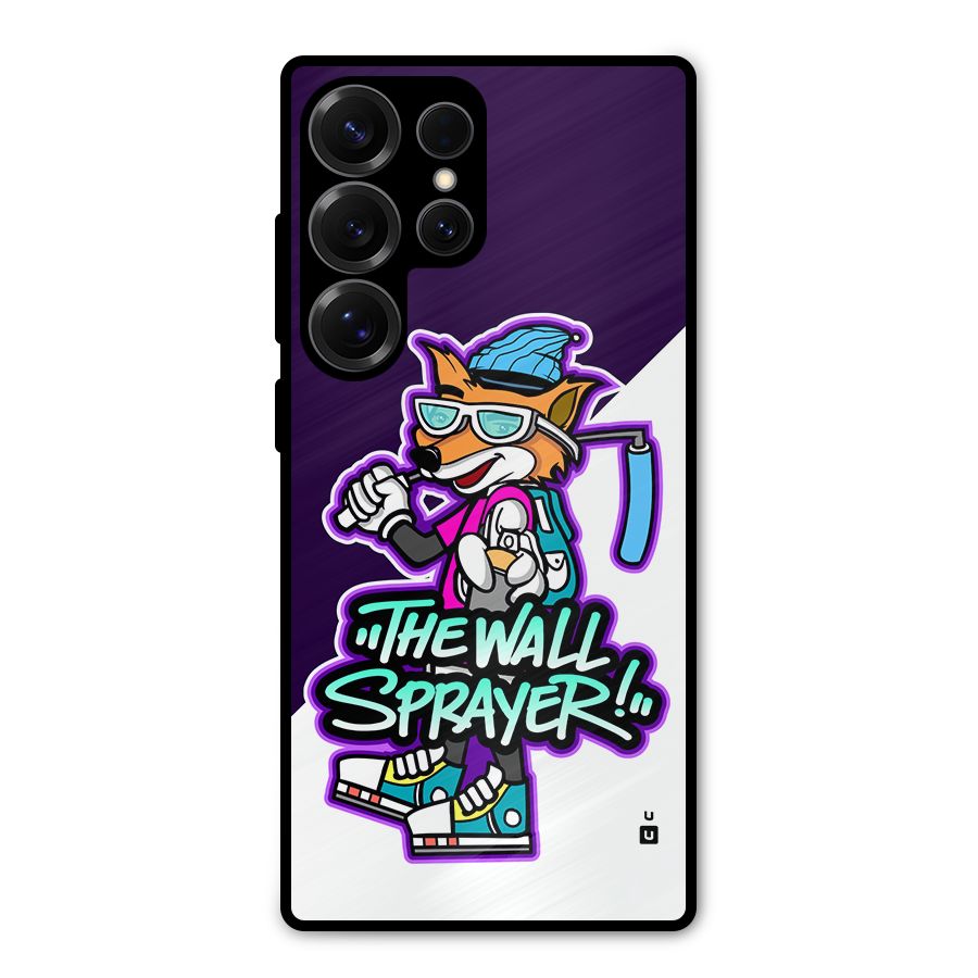 The Wall Sprayer Metal Back Case for Galaxy S25 Ultra