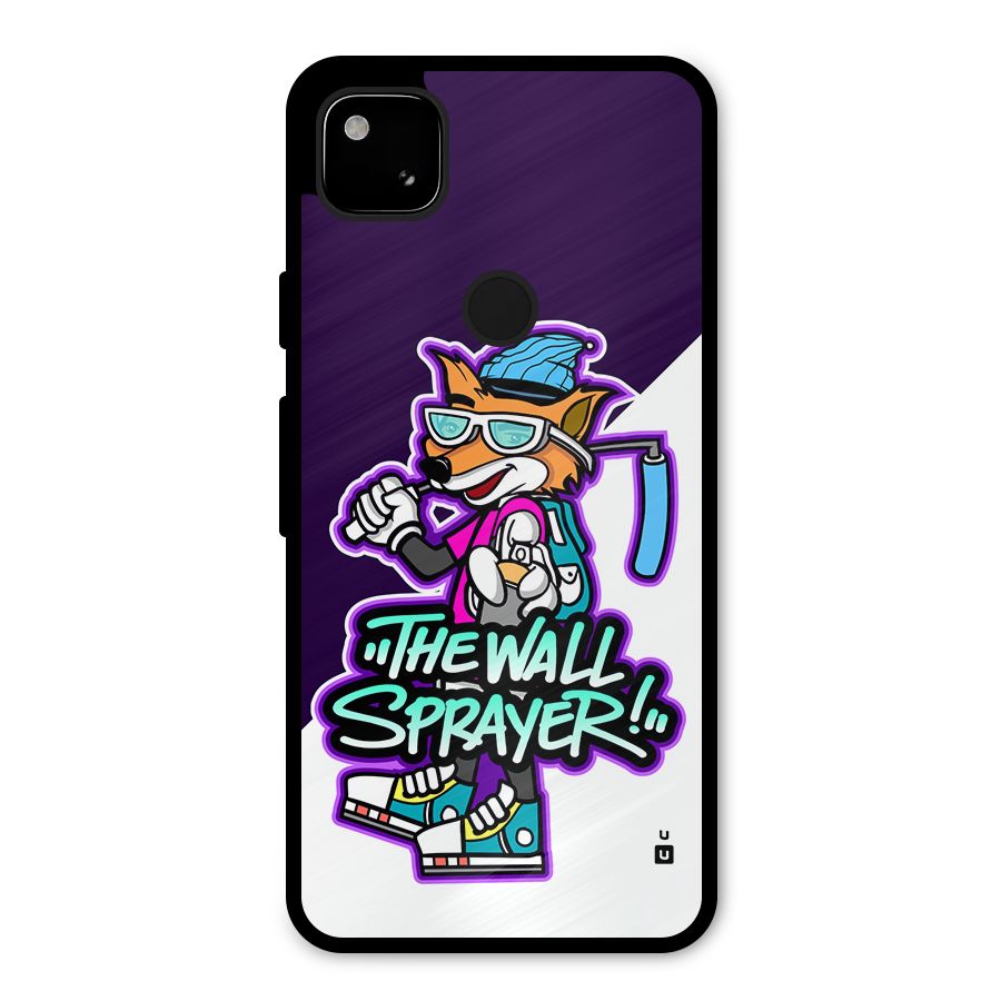 The Wall Sprayer Metal Back Case for Google Pixel 4a