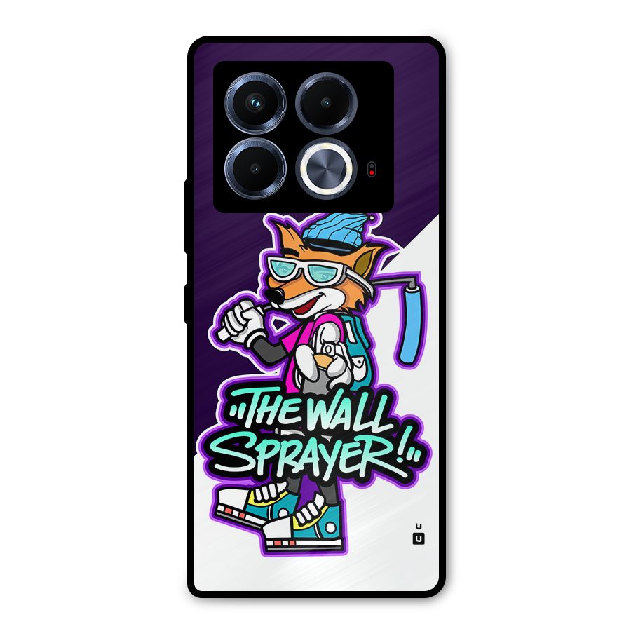 The Wall Sprayer Metal Back Case for Infinix Note 40 5G