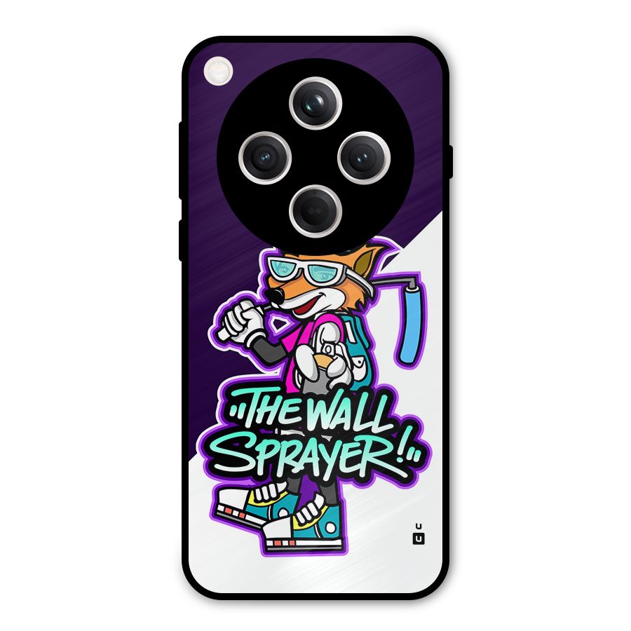 The Wall Sprayer Metal Back Case for Oppo Find X8