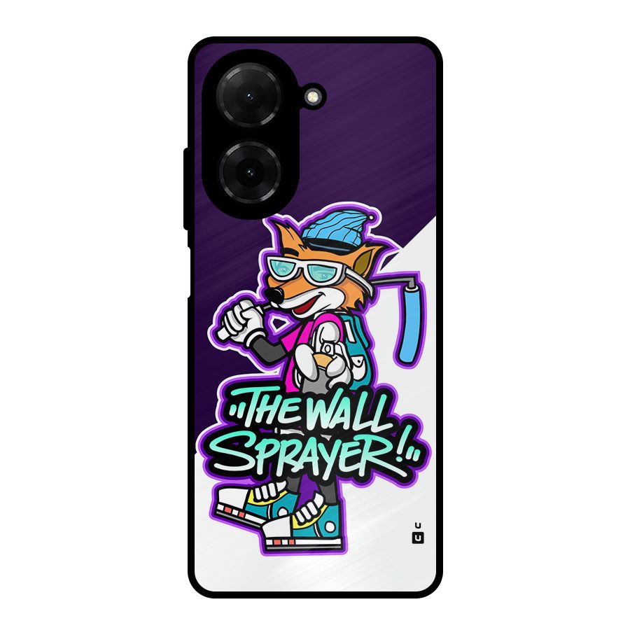 The Wall Sprayer Metal Back Case for Poco C71