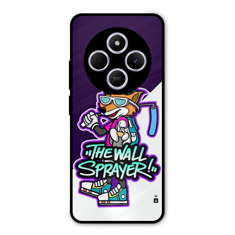 The Wall Sprayer Metal Back Case for Poco C75 5G
