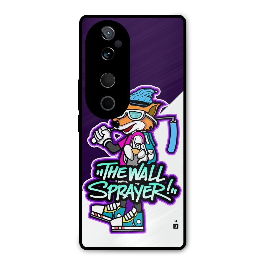 The Wall Sprayer Metal Back Case for Vivo T3 Ultra