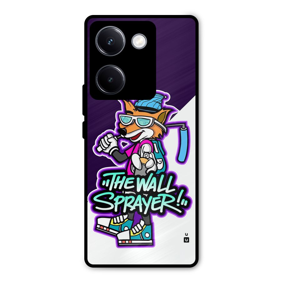The Wall Sprayer Metal Back Case for Vivo Y300 Plus