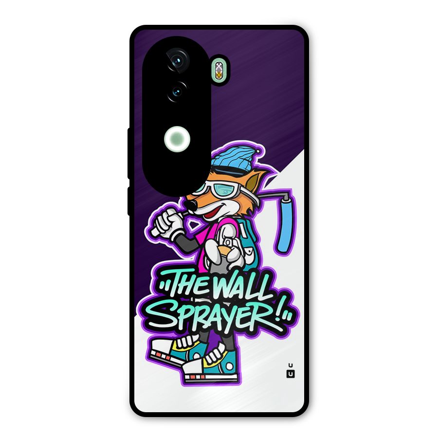 The Wall Sprayer Metal Back Case for iQOO Z9s