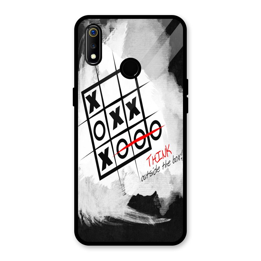 Think Box Glass Back Case for Realme 3i