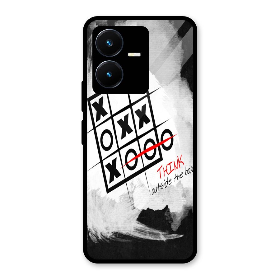 Think Box Glass Back Case for Vivo Y22s