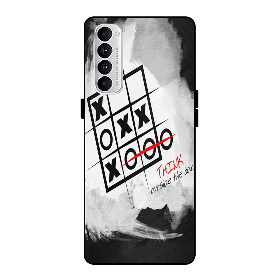 Think Box Metal Back Case for Oppo Reno4 Pro