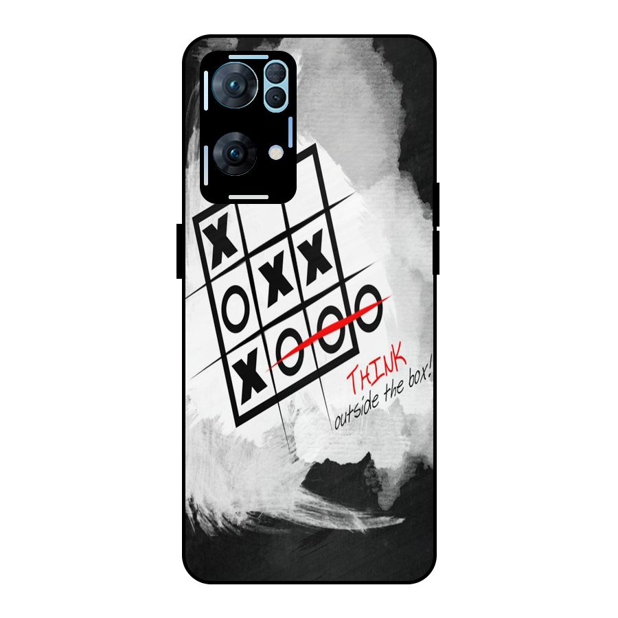 Think Box Metal Back Case for Oppo Reno7 Pro 5G