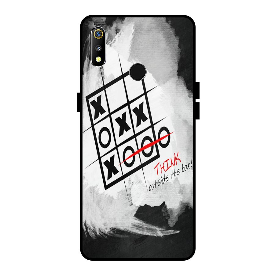 Think Box Metal Back Case for Realme 3i