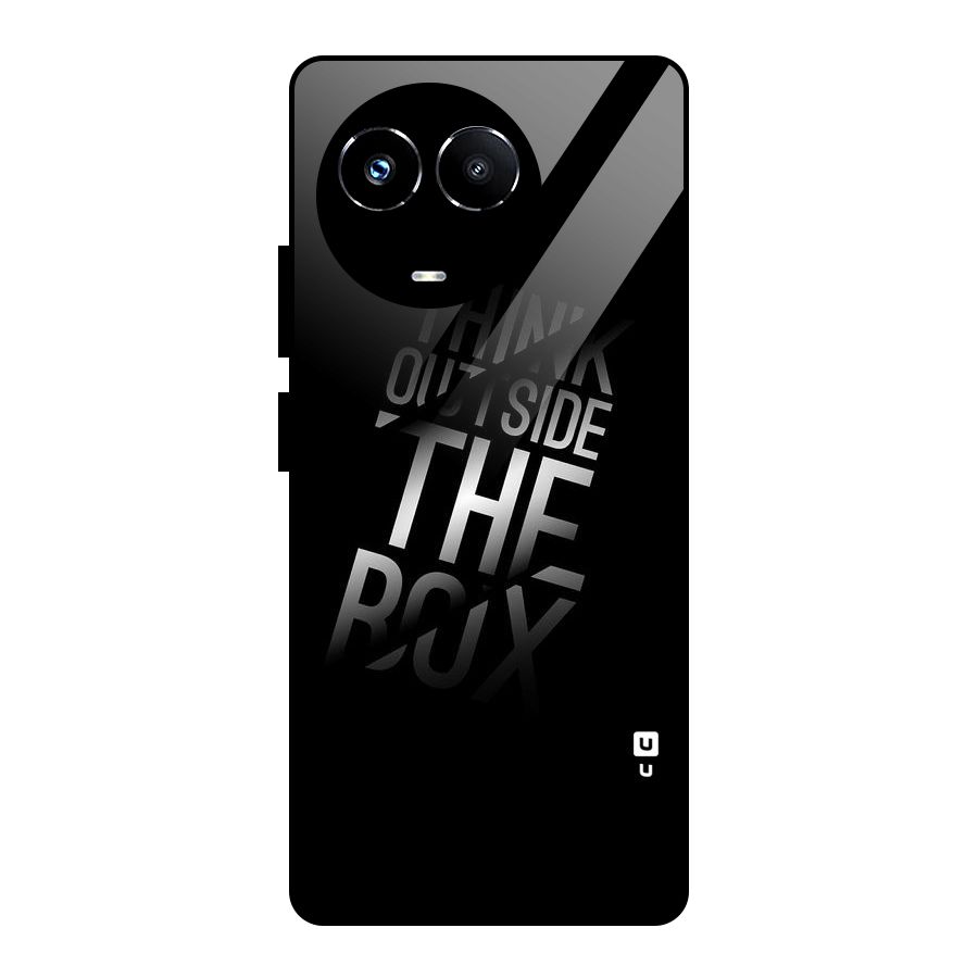 Think Outside The Box Glass Back Case for Realme 11X