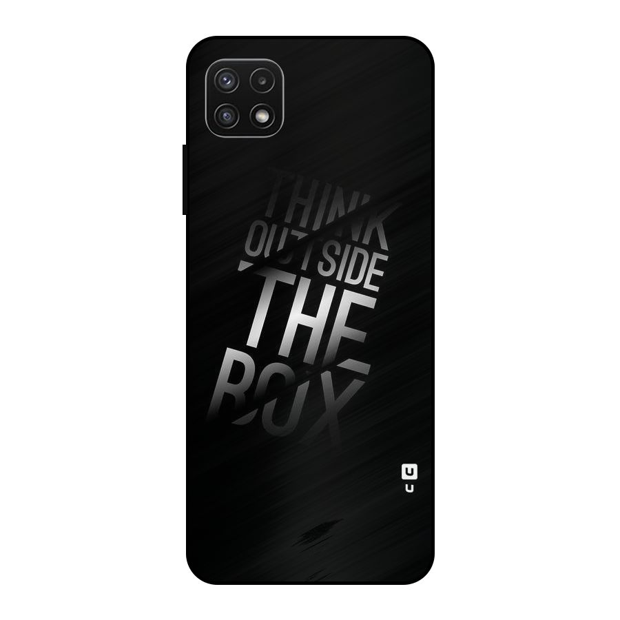 Think Outside The Box Metal Back Case for Galaxy A22 5G
