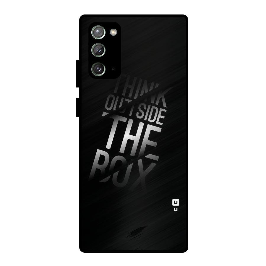 Think Outside The Box Metal Back Case for Galaxy Note 20