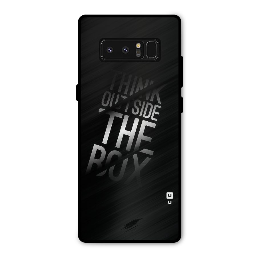 Think Outside The Box Metal Back Case for Galaxy Note 8
