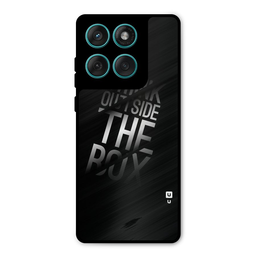 Think Outside The Box Metal Back Case for Motorola Edge 60