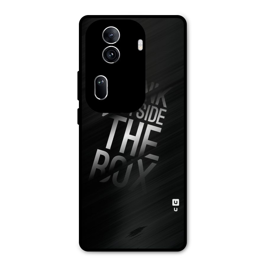 Think Outside The Box Metal Back Case for Oppo Reno11 Pro 5G