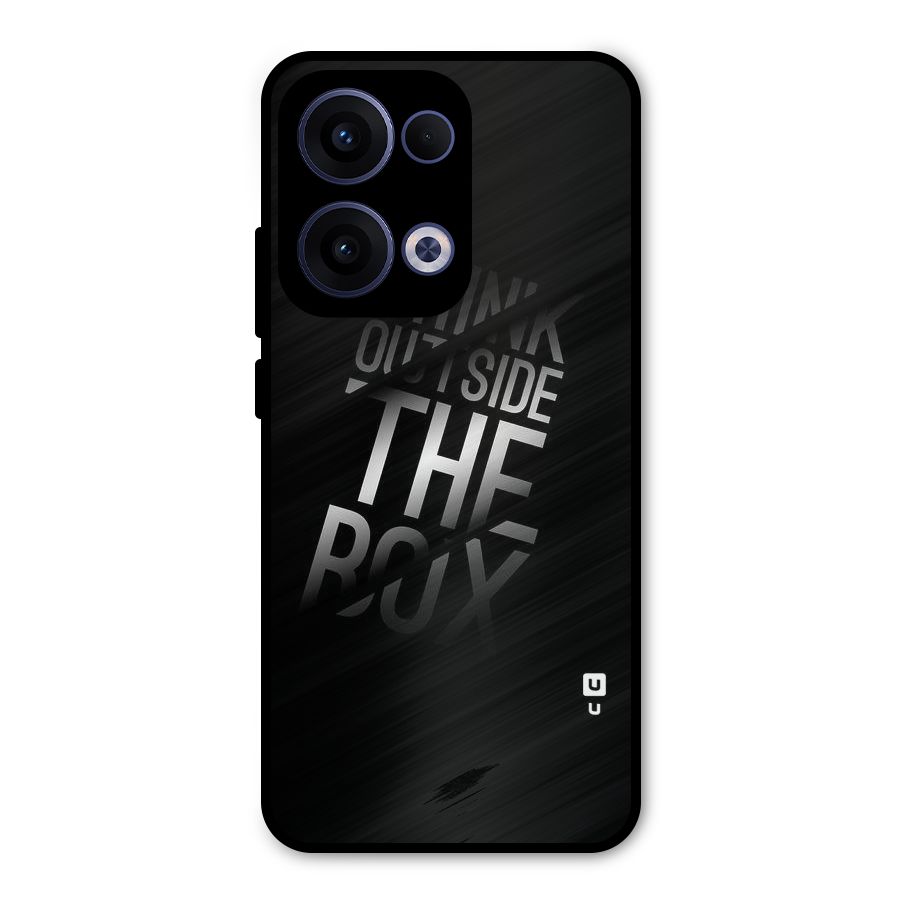 Think Outside The Box Metal Back Case for Oppo Reno13