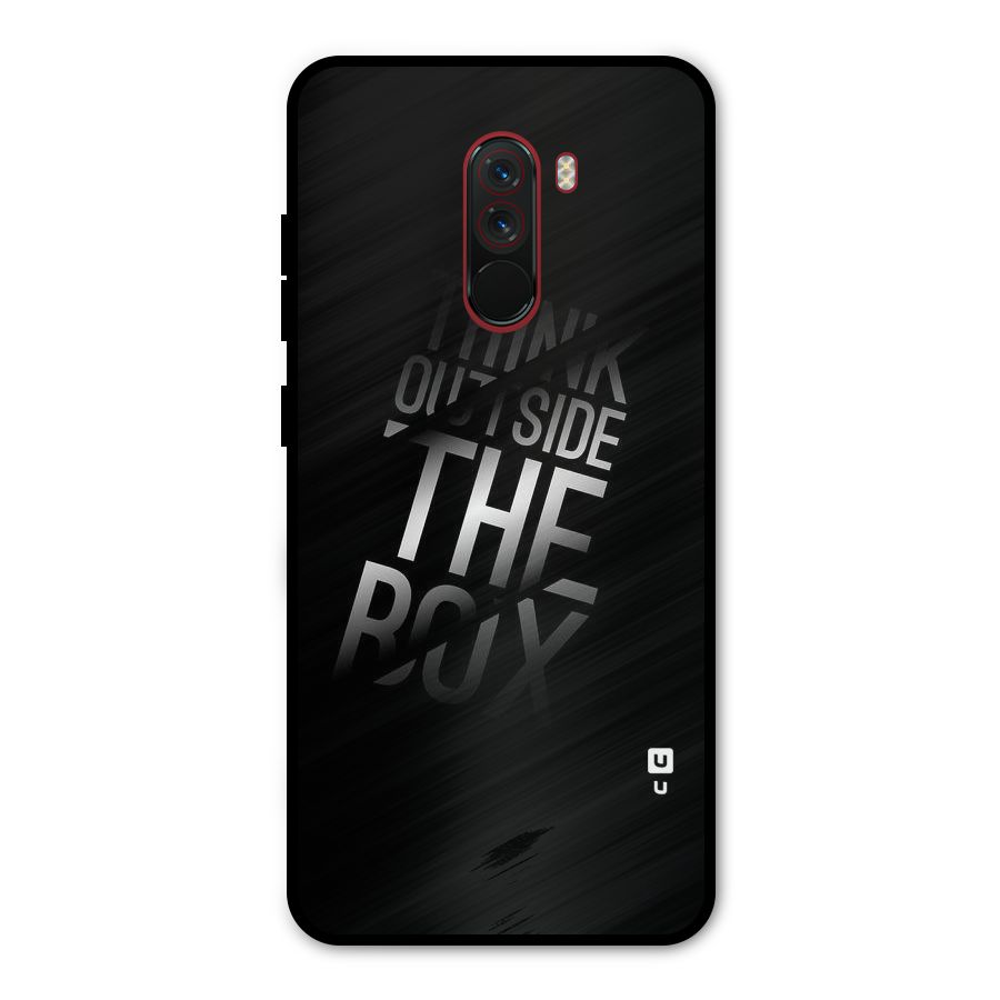 Think Outside The Box Metal Back Case for Poco F1