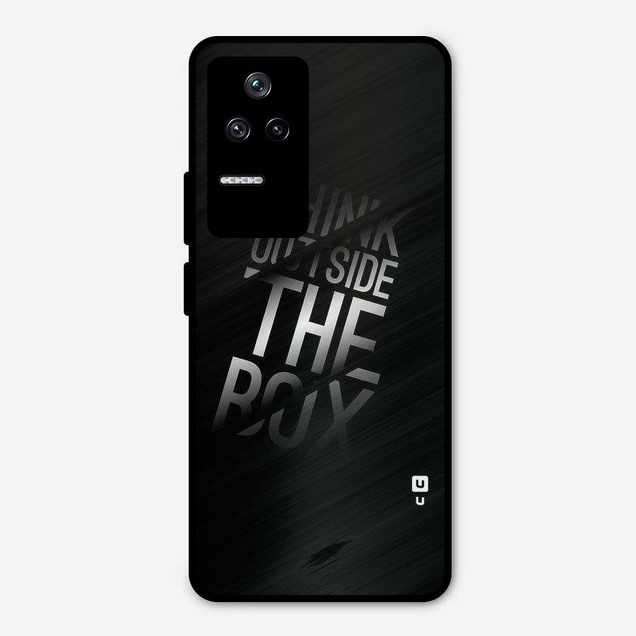 Think Outside The Box Metal Back Case for Poco F4 5G