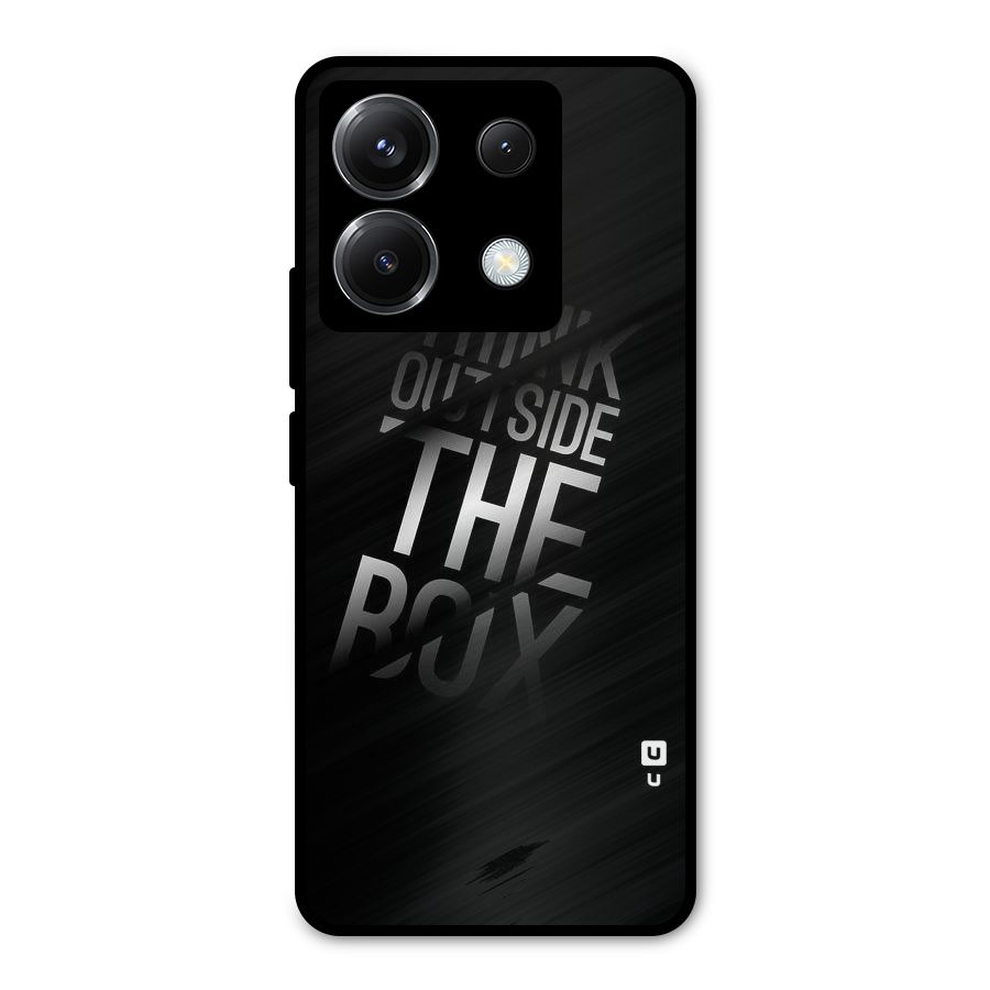 Think Outside The Box Metal Back Case for Poco X6