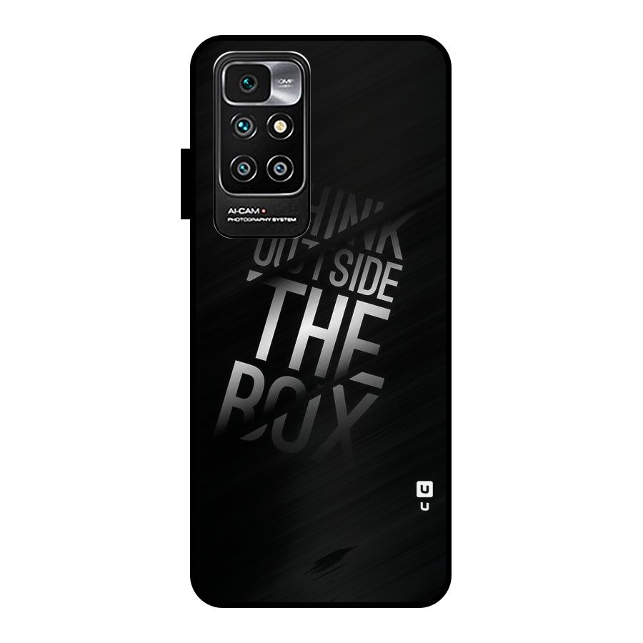 Think Outside The Box Metal Back Case for Redmi 10 Prime