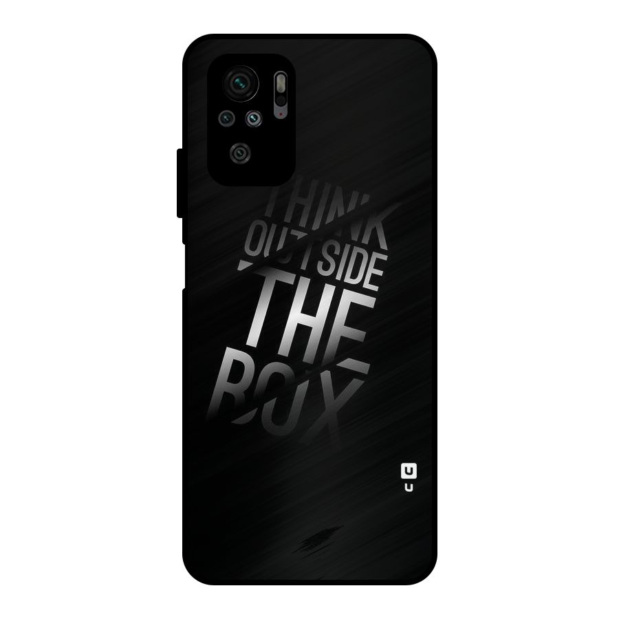 Think Outside The Box Metal Back Case for Redmi Note 10S