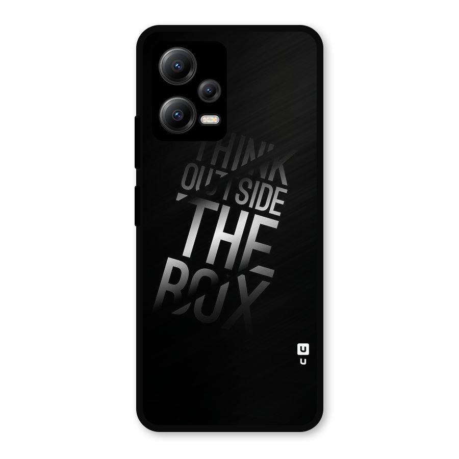 Think Outside The Box Metal Back Case for Redmi Note 12 5G