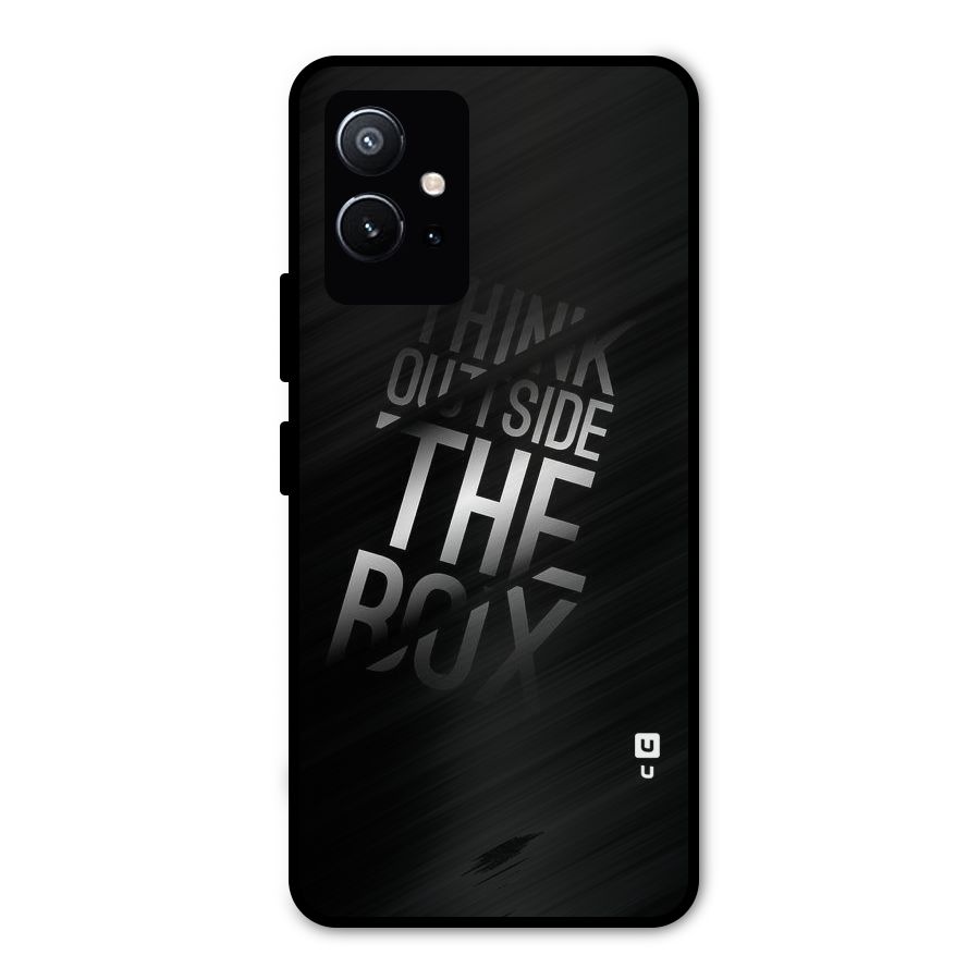 Think Outside The Box Metal Back Case for Vivo T1 5G