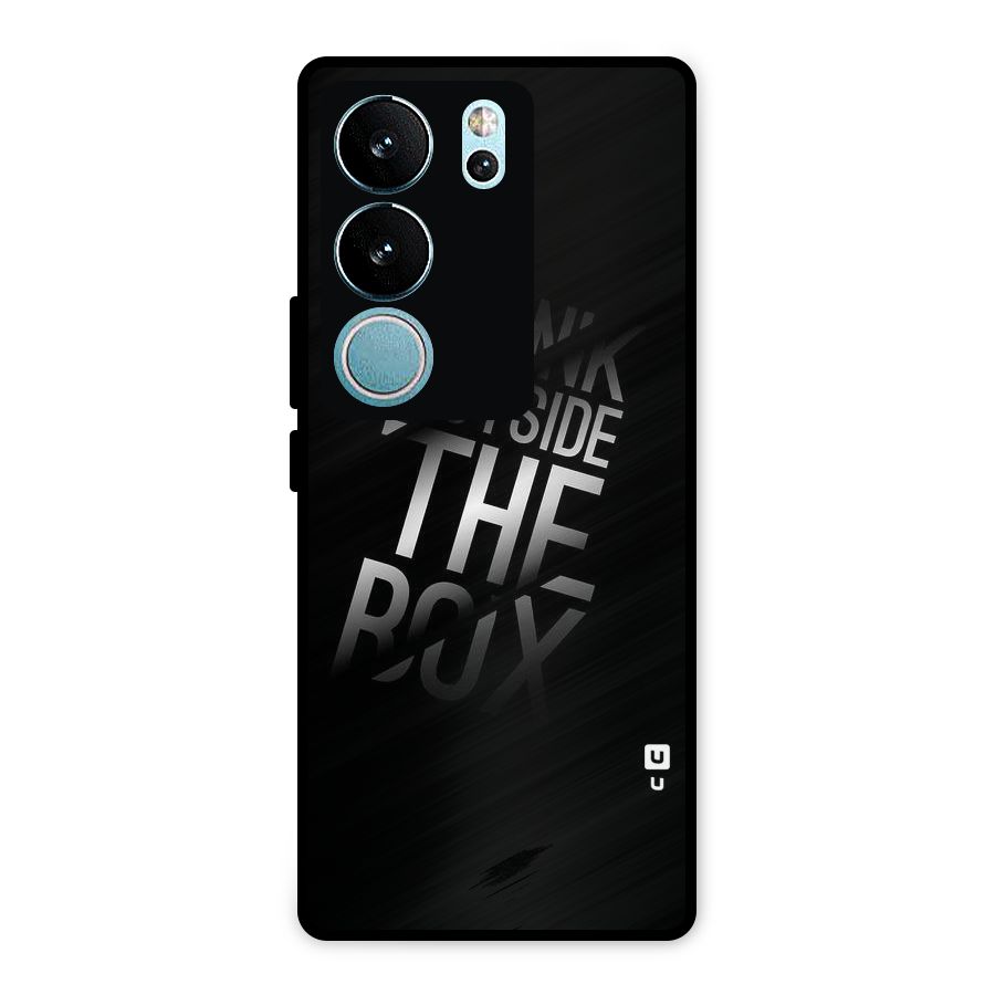 Think Outside The Box Metal Back Case for Vivo V29 Pro