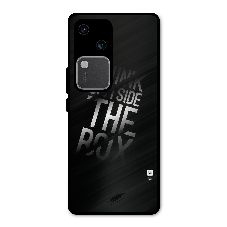 Think Outside The Box Metal Back Case for Vivo V30 Pro