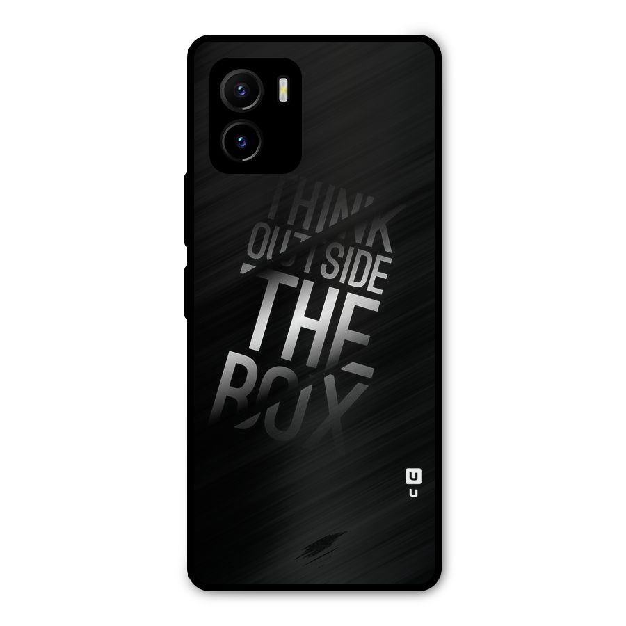 Think Outside The Box Metal Back Case for Vivo Y15s