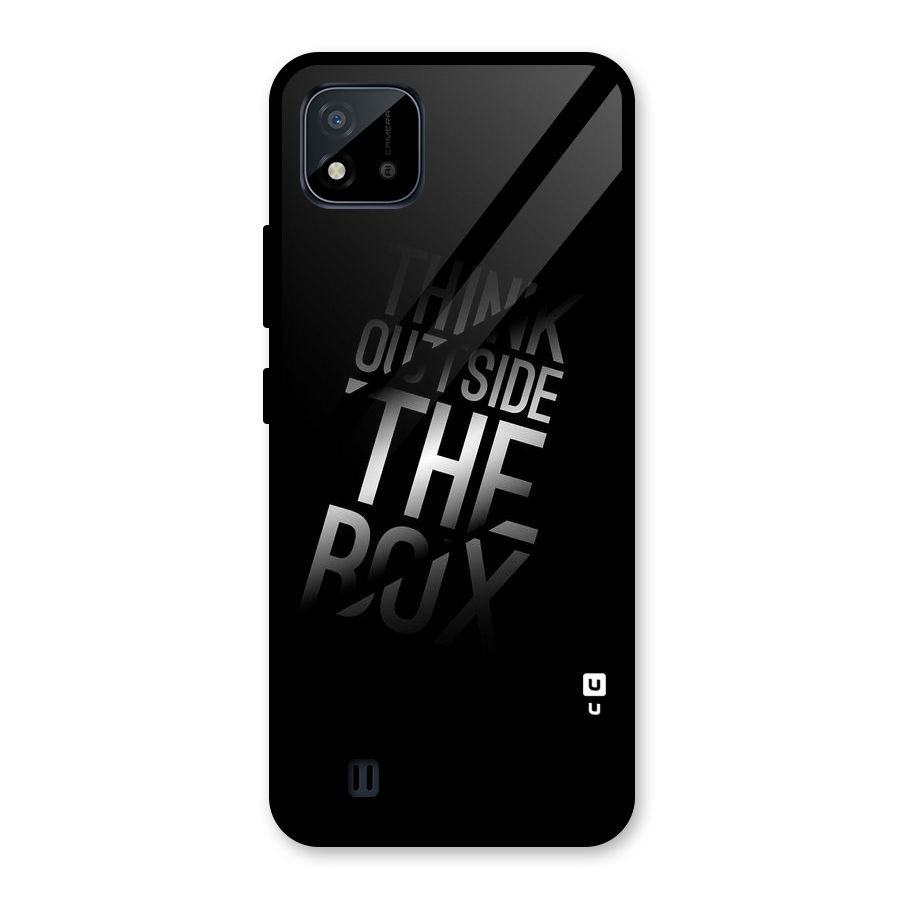 Think Outside the Box Glass Back Case for Realme C11 2021