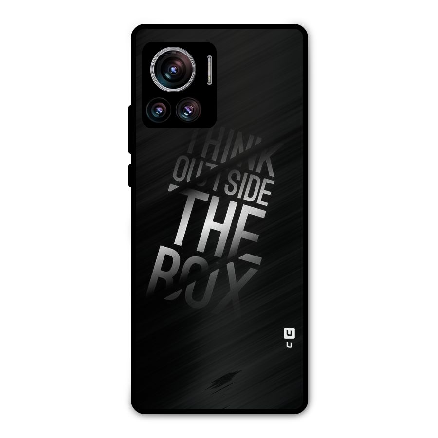 Think Outside the Box Metal Back Case for Motorola Edge 30 Ultra