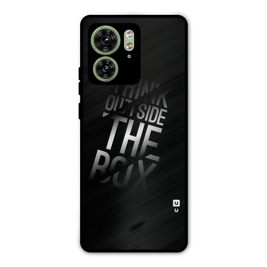 Think Outside the Box Metal Back Case for Motorola Edge 40 5G