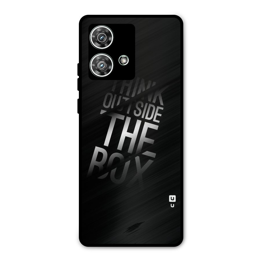 Think Outside the Box Metal Back Case for Motorola Edge 40 Neo