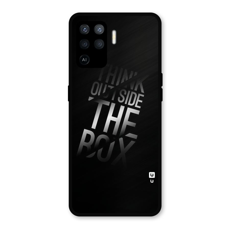 Think Outside the Box Metal Back Case for Oppo F19 Pro