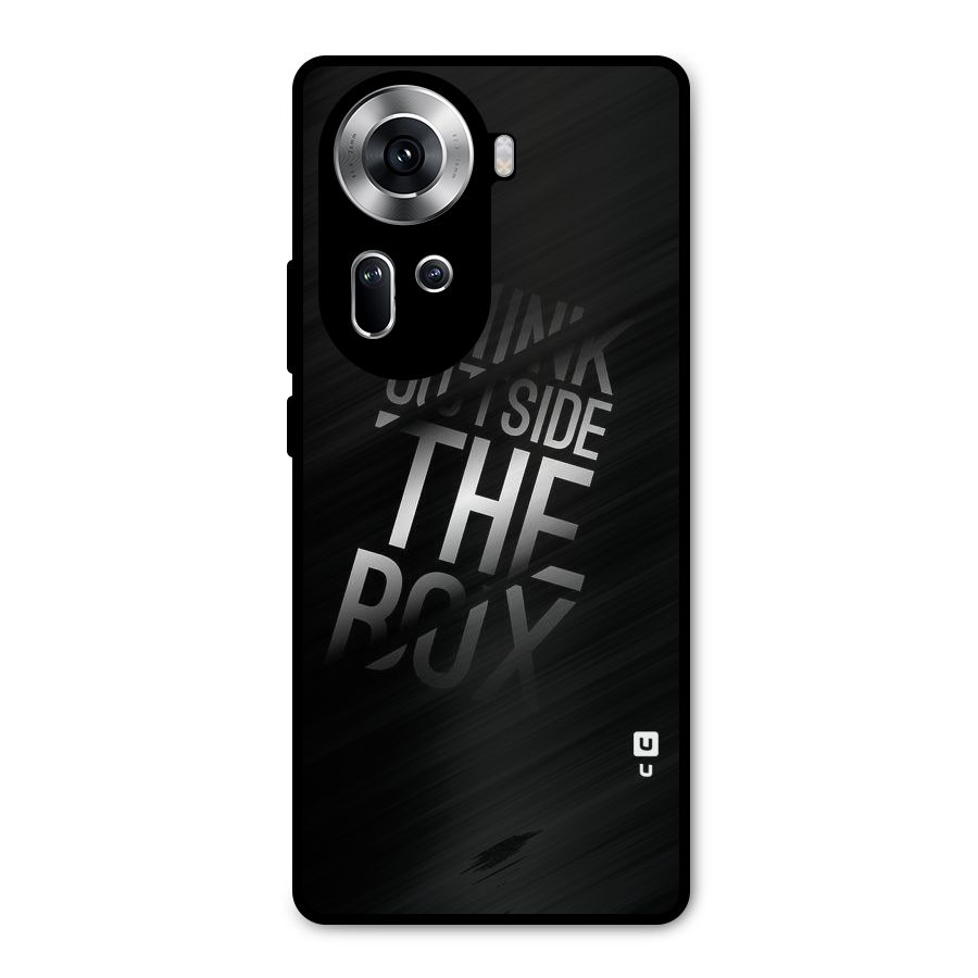 Think Outside the Box Metal Back Case for Oppo Reno11 5G