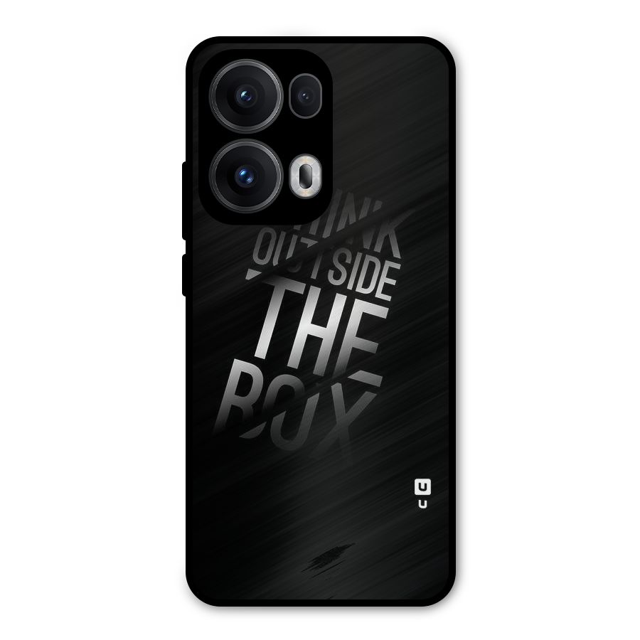 Think Outside the Box Metal Back Case for Oppo Reno13 Pro