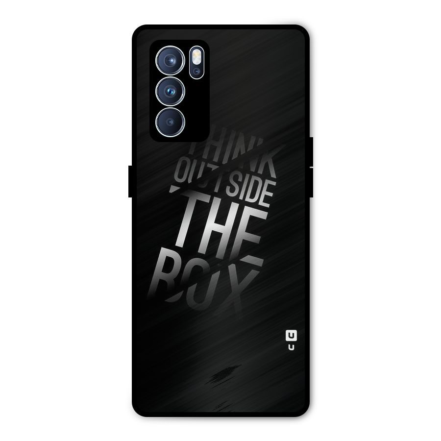 Think Outside the Box Metal Back Case for Oppo Reno6 Pro 5G