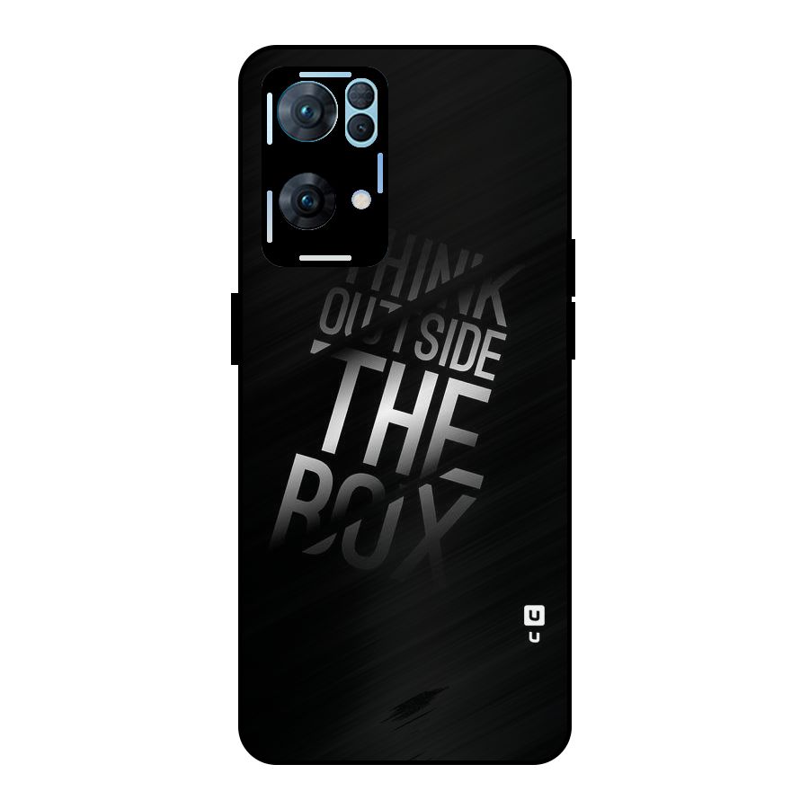 Think Outside the Box Metal Back Case for Oppo Reno7 Pro 5G